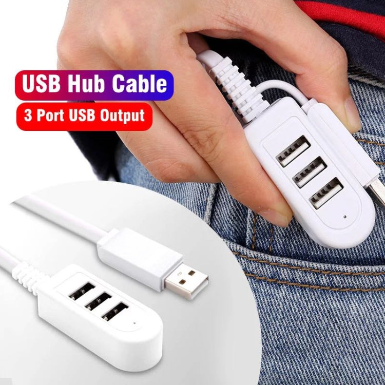 30cm TPE USB A to 3 USB ポート メス HUB アダプター