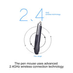 PR-08 6-keys Smart Wireless Optical Mouse with Stylus Pen & Laser Function, Laser Function Black, Laser Function Grey, Laser Function Blue, Laser Function Red, Laser Function White