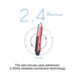 PR-08 6-keys Smart Wireless Optical Mouse with Stylus Pen & Laser Function, Laser Function Red, Laser Function White, Laser Function Black, Laser Function Grey, Laser Function Blue