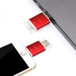 Richwell 3-in-1 128G Type-C + 8ピン + USB 3.0 メタルダブルカバー プッシュプル フラッシュディスク OTG機能付き