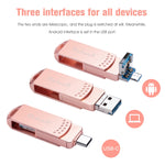 Richwell 3in1 32G Type-C + Micro USB + USB 3.0 メタルフラッシュディスク OTG機能付き