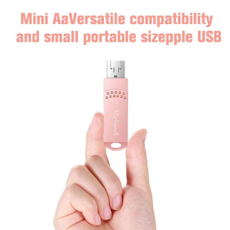 Richwell 3in1 32G Type-C + Micro USB + USB 3.0 メタルフラッシュディスク OTG機能付き