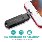 Richwell 16G Type-C + 8ピン + USB 3.0 メタルプッシュプルフラッシュディスク OTG機能付き
