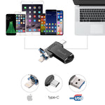 Richwell 32G Type-C + 8ピン + USB 3.0 メタルフラッシュディスク OTG機能付き