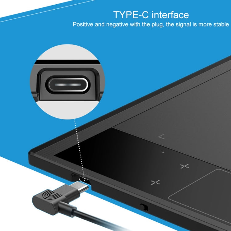 VEIKK A30 10x6インチ 5080 LPI スマートタッチ 電子グラフィックタブレット Type-Cインターフェース付き A30