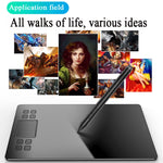 VEIKK A50 10x6インチ 5080 LPI スマートタッチ電子グラフィックタブレット Type-cインターフェース付き A50