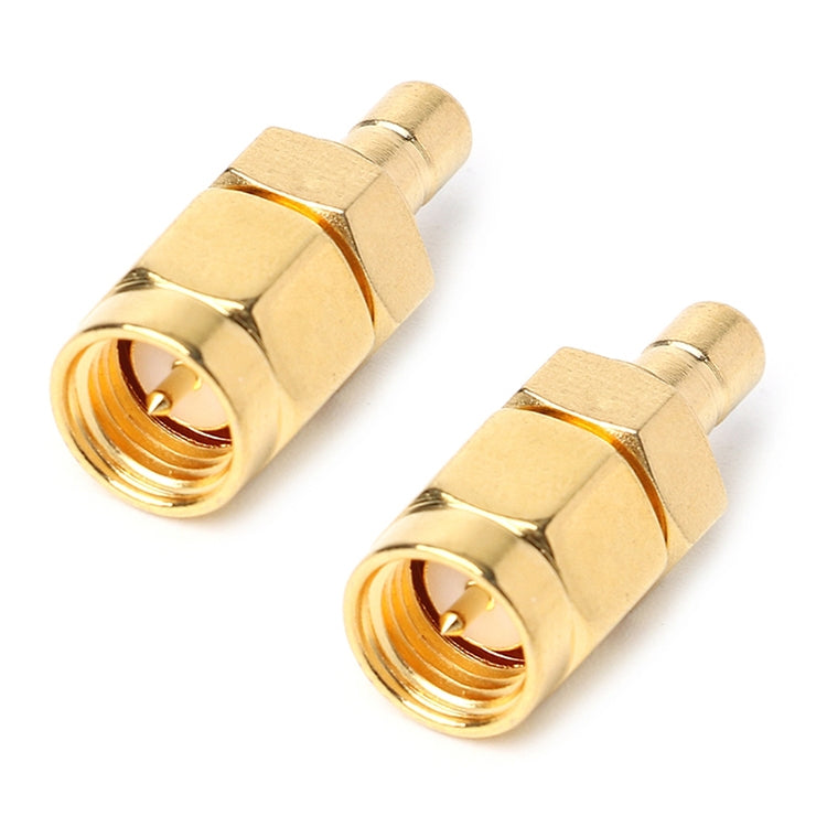 2個セット SMA オス to SMA オス DAB デジタルラジオアンテナコネクター、SMA オス to オス