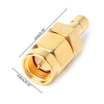 2個セット SMA オス to SMA オス DAB デジタルラジオアンテナコネクター、SMA オス to オス
