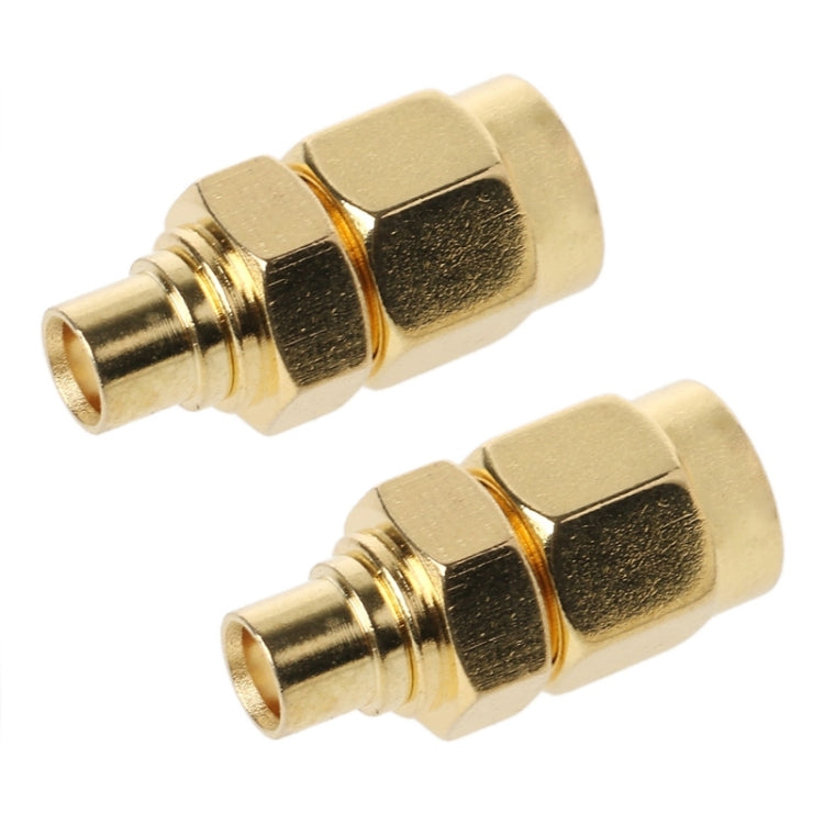 2個セット SMA オス to MCX メス RF同軸コネクター、SMA オス to MCX メス