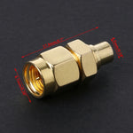 2個セット SMA オス to MCX メス RF同軸コネクター、SMA オス to MCX メス