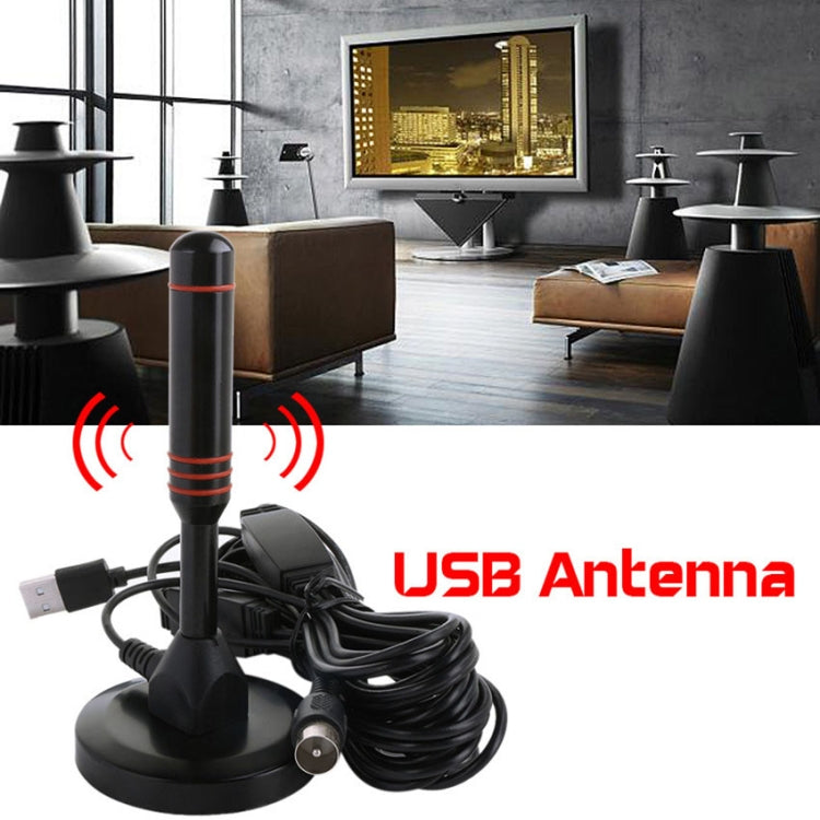 22dBi 高利得テレビアンテナ DVB-Tテレビ用 / USBテレビチューナー 増幅器付きポータブルHDTVブースター、22dBi DVB-T / USB