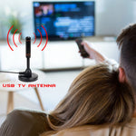 22dBi 高利得テレビアンテナ DVB-Tテレビ用 / USBテレビチューナー 増幅器付きポータブルHDTVブースター、22dBi DVB-T / USB