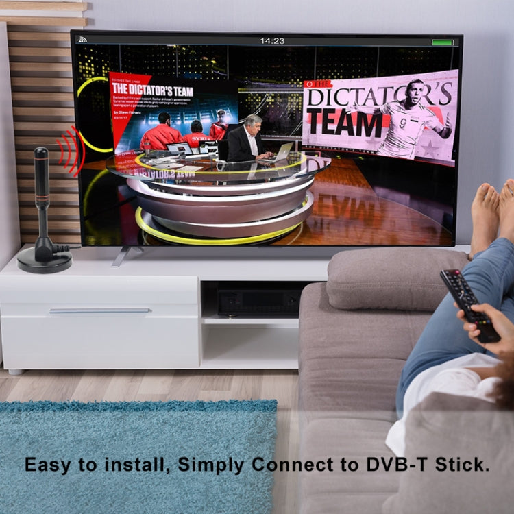 22dBi 高利得テレビアンテナ DVB-Tテレビ用 / USBテレビチューナー 増幅器付きポータブルHDTVブースター、22dBi DVB-T / USB
