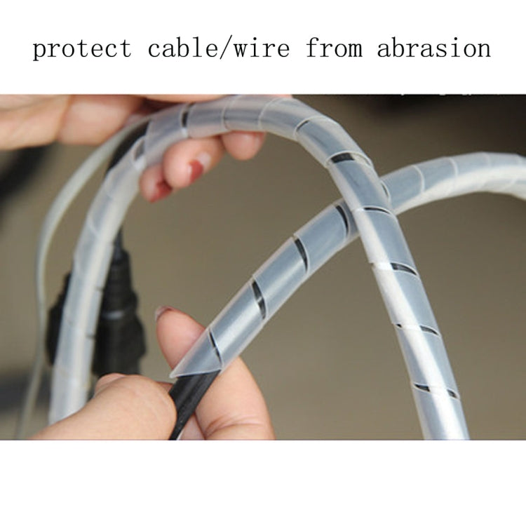 9m PEスパイラルパイプ ワイヤー巻き整理チューブ、公称直径: 10mm、10mm / 9m長さ、10mm / 9m長さ