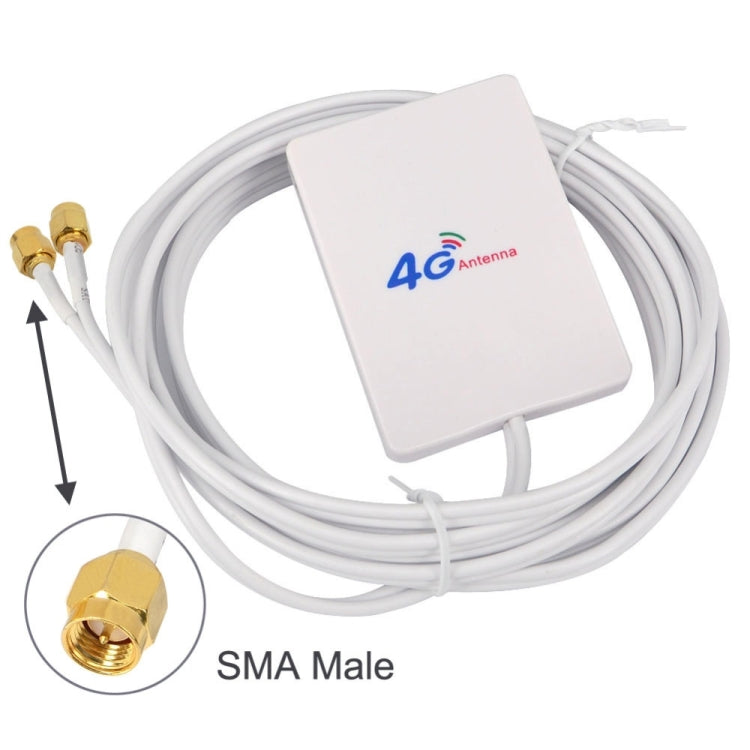 28dBi 4Gアンテナ SMAオスコネクター付き 4G LTE FDD/TDDルーター用、SMAオス