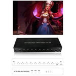 NK-BT88 4K 3X3 HDMIビデオウォールコントローラー マルチスクリーンスプライシングプロセッサー リモコン付き、EUプラグ、EUプラグ