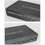 NK-BT88 4K 3X3 HDMIビデオウォールコントローラー マルチスクリーンスプライシングプロセッサー リモコン付き、EUプラグ、EUプラグ