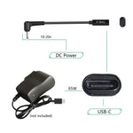 USB-C / Type-C to 4.0 x 1.35mm 電源アダプター充電ケーブル、4.0 x 1.35mm