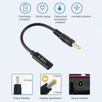 DP USB-C / Type-Cから5.5 x 2.5mm電源アダプター充電ケーブル、5.5 x 2.5mm