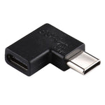 90度直角USB-C / Type-Cメスからオス変換アダプター、直角メスからオス