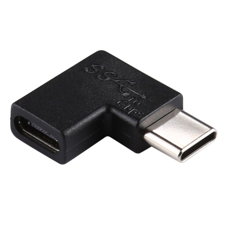 90度直角USB-C / Type-Cメスからオス変換アダプター、直角メスからオス