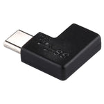 90度直角USB-C / Type-Cメスからオス変換アダプター、直角メスからオス