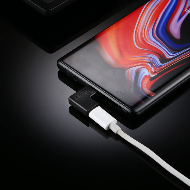 90度直角USB-C / Type-Cメスからオス変換アダプター、直角メスからオス
