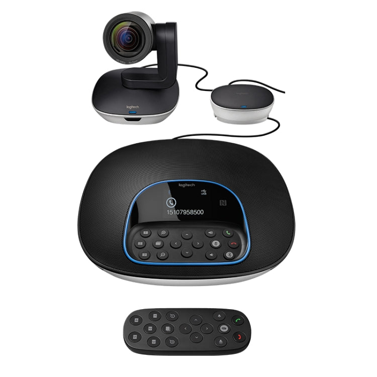 Logitech CC3500e HD 1080P オンライン授業用ビデオビジネステレカンファレンスカメラ、EUプラグ