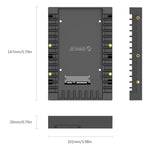 ORICO 1125SS SATA 3.0 高速転送 2.5インチから3.5インチ ハードドライブキャディ／コンバーターエンクロージャー