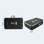 N100 NFCデスクトップBluetooth 5.0 レシーバー＆トランスミッター 車載Bluetoothスピーカーオーディオアダプター, N100