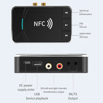 N100 NFCデスクトップBluetooth 5.0 レシーバー＆トランスミッター 車載Bluetoothスピーカーオーディオアダプター, N100