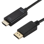 4K x 2K DP から HDMI 変換ケーブル、ケーブル長さ：1.8m、4K x 2K DP から HDMI ブラック、4K x 2K DP から HDMI ホワイト