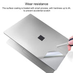 Microsoft Surface Laptop 3 13.5インチ用4 in 1 ノートブックシェル保護フィルムステッカーセット、Surface Laptop 3 13.5インチ用