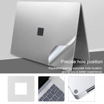 Microsoft Surface Laptop 3 13.5インチ用4 in 1 ノートブックシェル保護フィルムステッカーセット、Surface Laptop 3 13.5インチ用