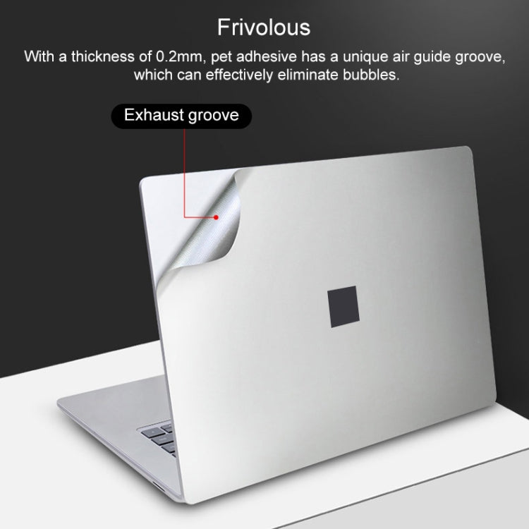 Microsoft Surface Laptop 3 13.5インチ用4 in 1 ノートブックシェル保護フィルムステッカーセット、Surface Laptop 3 13.5インチ用