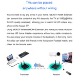 Measy FHD686-2 フルHD 1080P 3D 2.4GHz / 5.8GHz ワイヤレスHDマルチメディアインターフェースエクステンダー 1送信機＋2受信機 伝送距離：200m FHD686-2（UKプラグ）、FHD686-2（USプラグ）、FHD686-2（AUプラグ）、FHD686-2（EUプラグ）
