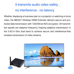 Measy FHD686-2 フルHD 1080P 3D 2.4GHz / 5.8GHz ワイヤレスHDマルチメディアインターフェースエクステンダー 1送信機＋2受信機 伝送距離：200m FHD686-2（UKプラグ）、FHD686-2（USプラグ）、FHD686-2（AUプラグ）、FHD686-2（EUプラグ）