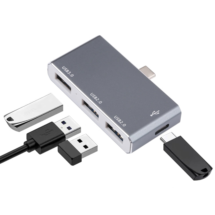 USB-C / Type-C から OTG 4ポート Type-C USB 3.0 USB 2.0 ハブアダプター