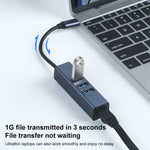 RDS 6307-4 USB-C / Type-C to USB3.0 + トリプル USB2.0 4-in-1 ハブ アダプター、6307-4
