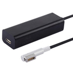 AnyWatt 85W USB-C / Type-C メスから5ピン MagSafe 1 オス L字型ヘッドシリーズ充電アダプターコンバーター for MacBook、85W ブラック、85W ホワイト