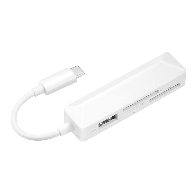 4イン1 MS + SD + TF + USB2.0 多機能カードリーダー Type-Cデバイス用、Type-C