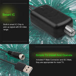 USBコネクター信号ブースターアンプ + IEC変換ヘッド、USB 50マイル 25dBi