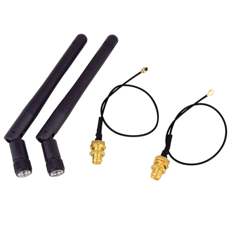 2.4G 折りたたみアンテナ IPX信号 5dBi デュアルアンテナ, 5dBi