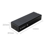 ORICO M2PVC3-G20-GY-BP USB3.2 20Gbps M.2 NVMe SSD エンクロージャー, M2PVC3-G20-GY-BP