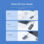 ORICO M2PVC3-G20-GY-BP USB3.2 20Gbps M.2 NVMe SSD エンクロージャー, M2PVC3-G20-GY-BP