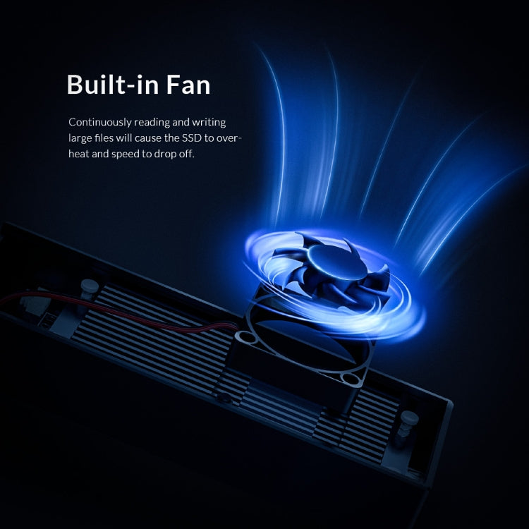 ORICO M2PVC3-G20-GY-BP USB3.2 20Gbps M.2 NVMe SSD エンクロージャー, M2PVC3-G20-GY-BP