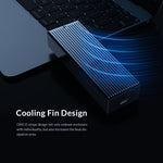 ORICO M2PVC3-G20-GY-BP USB3.2 20Gbps M.2 NVMe SSD エンクロージャー, M2PVC3-G20-GY-BP