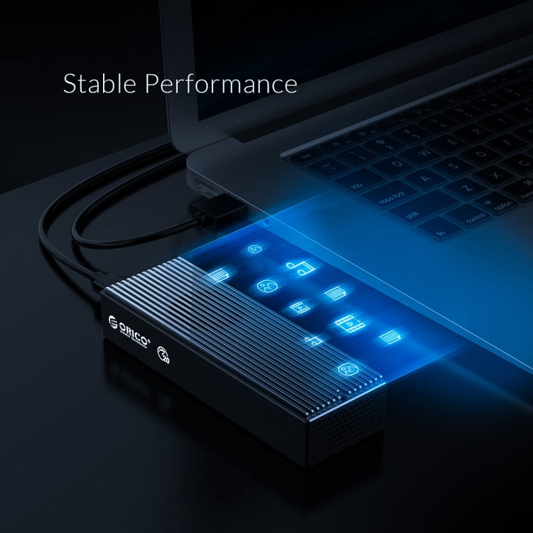 ORICO M2PVC3-G20-GY-BP USB3.2 20Gbps M.2 NVMe SSD エンクロージャー, M2PVC3-G20-GY-BP