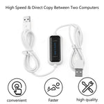 高速 USB PC to PC オンライン共有データリンク ネット直接ファイル転送ブリッジケーブル、長さ：1.75m