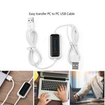高速 USB PC to PC オンライン共有データリンク ネット直接ファイル転送ブリッジケーブル、長さ：1.75m
